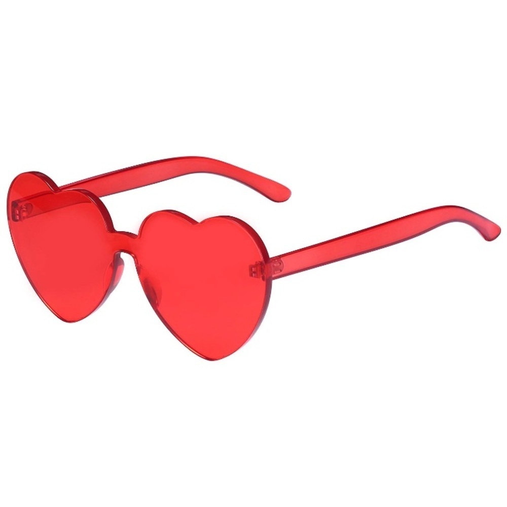 ✨THE AND! RED RIMLESS HEART SUN GLASSES *NWT* ✨ - Picture 3 of 7